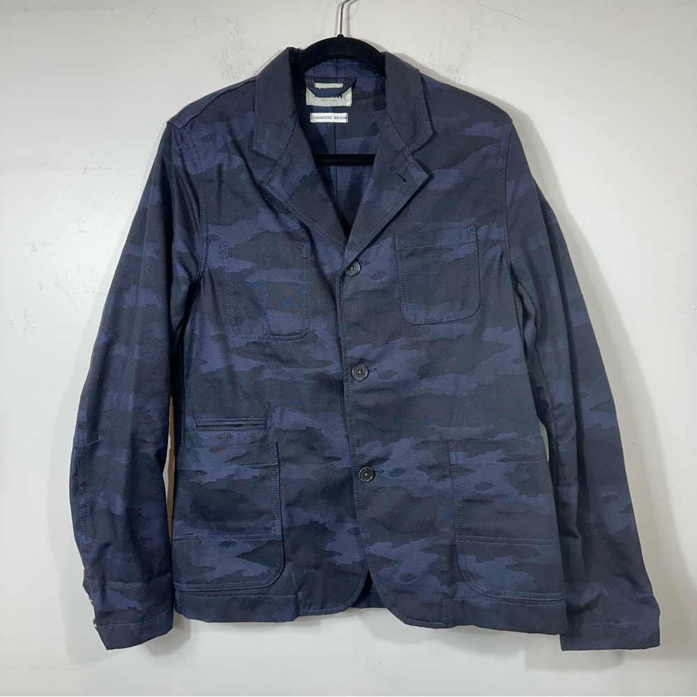 Edwin Japanese Denim Selvedge Jean Camouflage Print Men’s Denim Jacket Medium